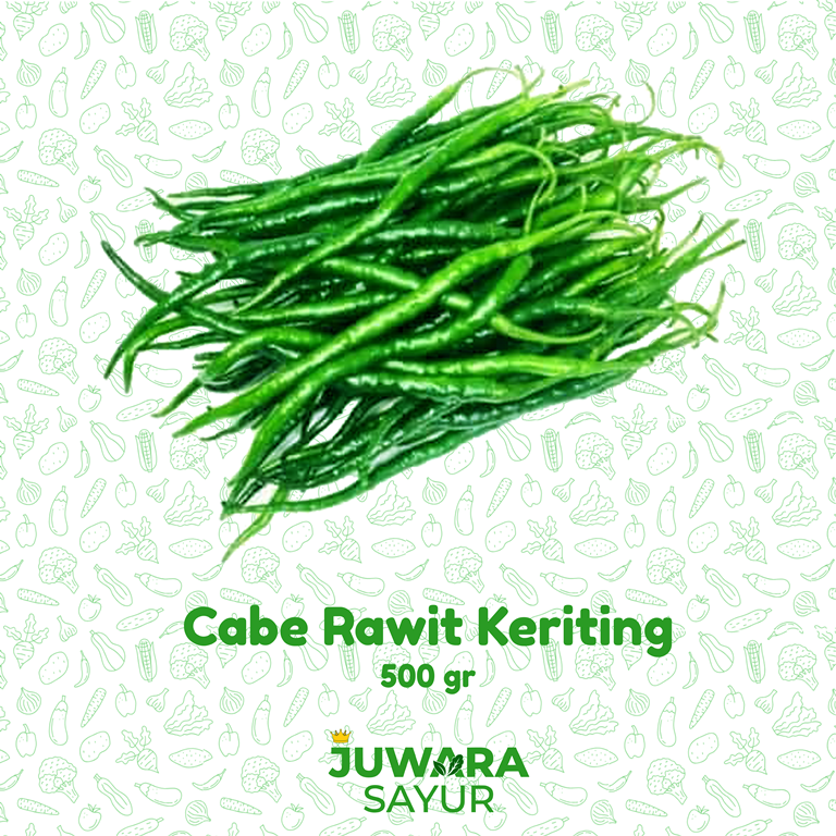 CABE HIJAU KERITING 500 gr
