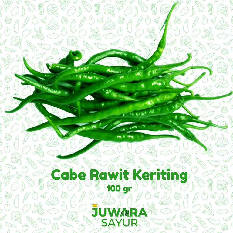 CABE HIJAU KERITING 100 gr