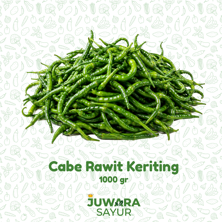 CABE HIJAU KERITING 1000 gr